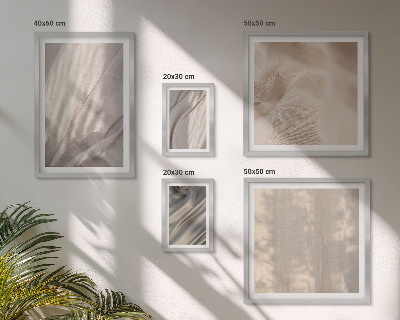 Tavelvägg med 5 tavlor Naturliga boho-tyger närbild