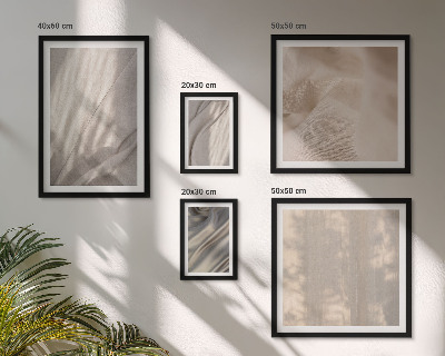 Tavelvägg med 5 tavlor Naturliga boho-tyger närbild