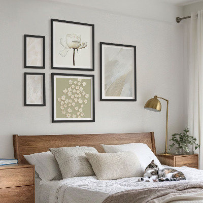 Väggdekoration tavelset Blommor moderiktiga boho texturer