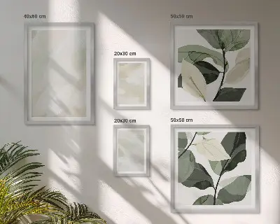 Abstrakt tavla i bohemisk stil set med 5 delar i ljusa färger