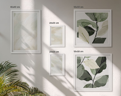 Set om 5 tavlor Ljusa färger abstrakt boho