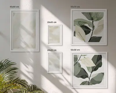 Abstrakt tavla i bohemisk stil set med 5 delar i ljusa färger