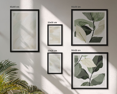 Set om 5 tavlor Ljusa färger abstrakt boho