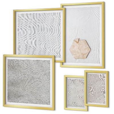 Väggdekoration tavelset Ljusa boho sandtexturer