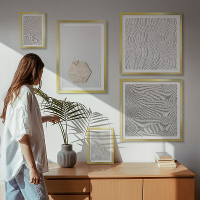 Väggdekoration tavelset Ljusa boho sandtexturer