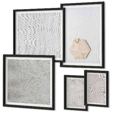 Väggdekoration tavelset Ljusa boho sandtexturer