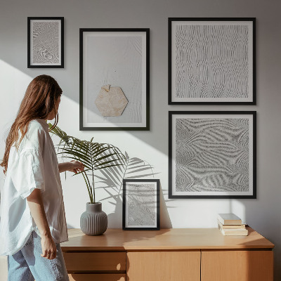 Väggdekoration tavelset Ljusa boho sandtexturer