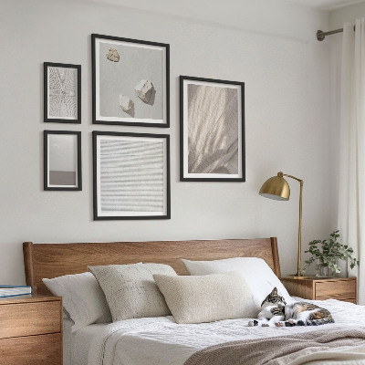 Tavelvägg med 5 tavlor Delikata boho-texturer av naturen