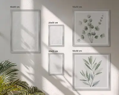 Tavelset väggdekoration med elegant marmorkviststruktur