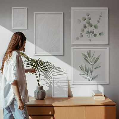 Väggdekoration tavelset Elegant marmorkviststruktur