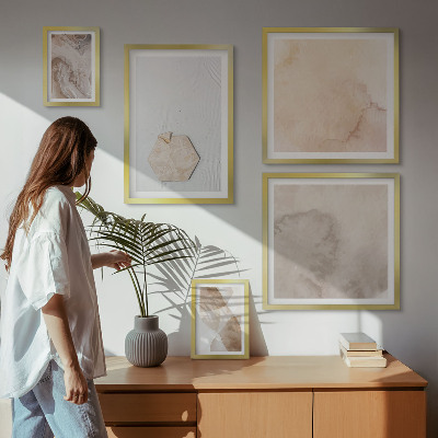 Väggdekoration tavelset Designerabstraktion av naturen