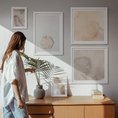 Väggdekoration tavelset Designerabstraktion av naturen