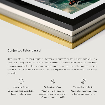 Set om 5 tavlor Ljus texturerad färgdesign