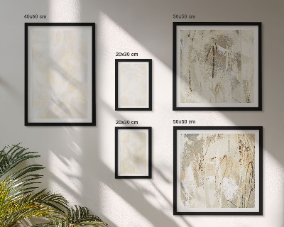 Set om 5 tavlor Ljus texturerad färgdesign