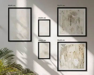 Tavelset med ljus texturerad färgdesign set om 5 tavlor