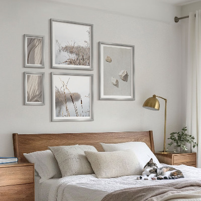 Set om 5 tavlor Närbilder av boho-stilstrukturen