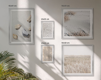 Tavelvägg med 5 tavlor Boho naturliga texturer