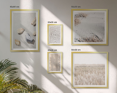 Tavelvägg med 5 tavlor Boho naturliga texturer