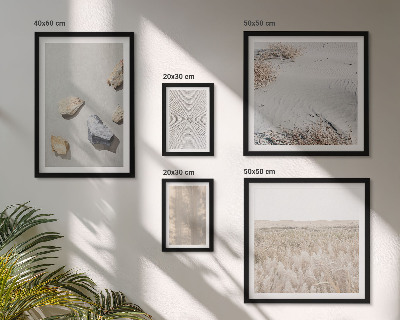 Tavelvägg med 5 tavlor Boho naturliga texturer