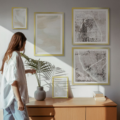 Väggdekoration tavelset Färgstruktur minimalism