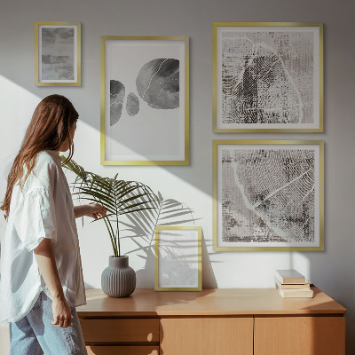Väggdekoration tavelset Abstrakta moderna former