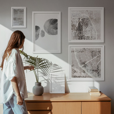 Väggdekoration tavelset Abstrakta moderna former