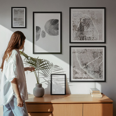 Väggdekoration tavelset Abstrakta moderna former