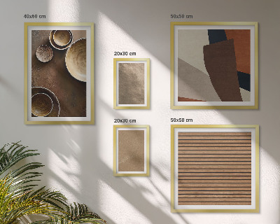Set om 5 tavlor Minimalistiska stenstrukturer