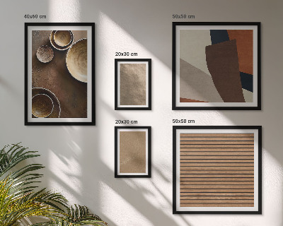 Set om 5 tavlor Minimalistiska stenstrukturer