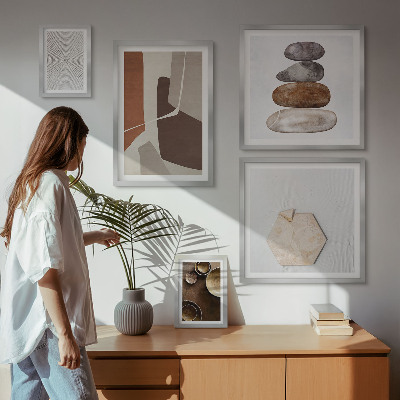 Väggdekoration tavelset Texturer modern konst
