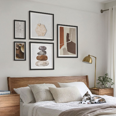 Väggdekoration tavelset Texturer modern konst