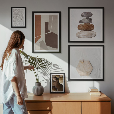 Väggdekoration tavelset Texturer modern konst