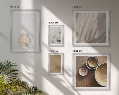 Tavelvägg med 5 tavlor Minimalistiska texturer varma