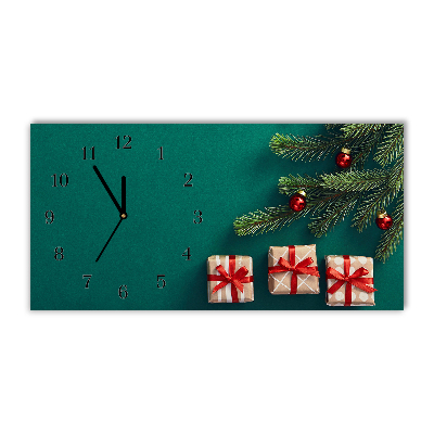 Rektangulär klocka Gåvor Julgran Jul Vinter