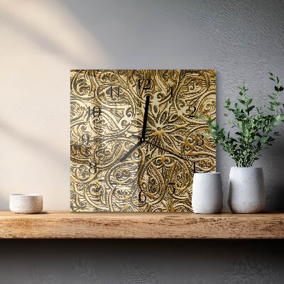 Väggklocka fyrkantig Mosaik