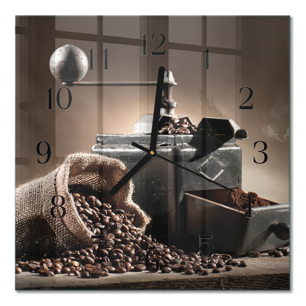 Glasklocka fyrkant Kaffekvarn