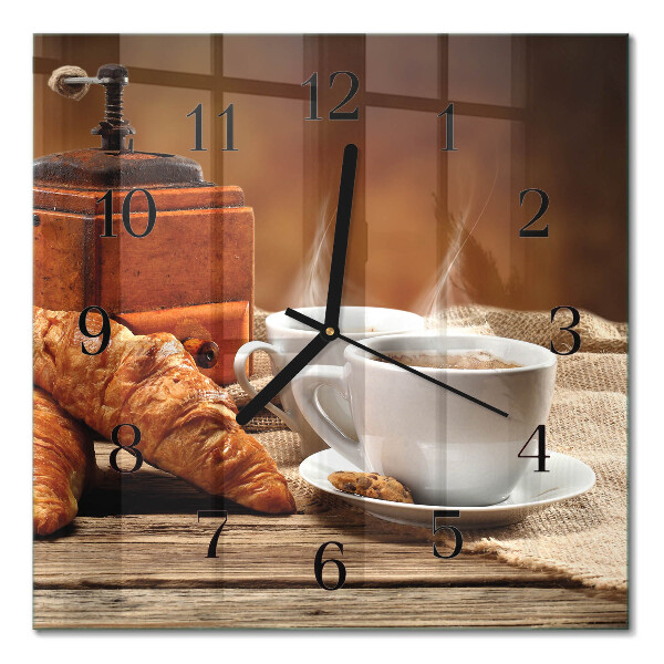 Väggklocka fyrkantig Kaffekvarn