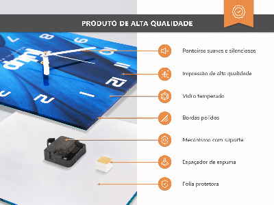 Glasklocka fyrkant Vattenfall