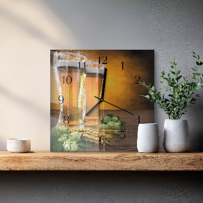 Glasklocka fyrkant Glas öl