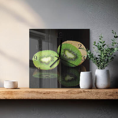 Väggklocka fyrkantig Kiwi
