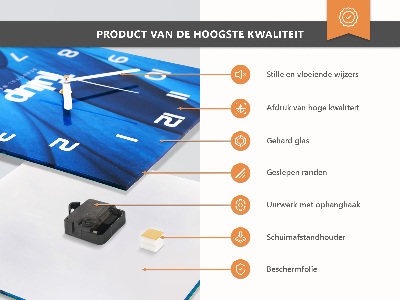 Väggklocka fyrkantig Oliver