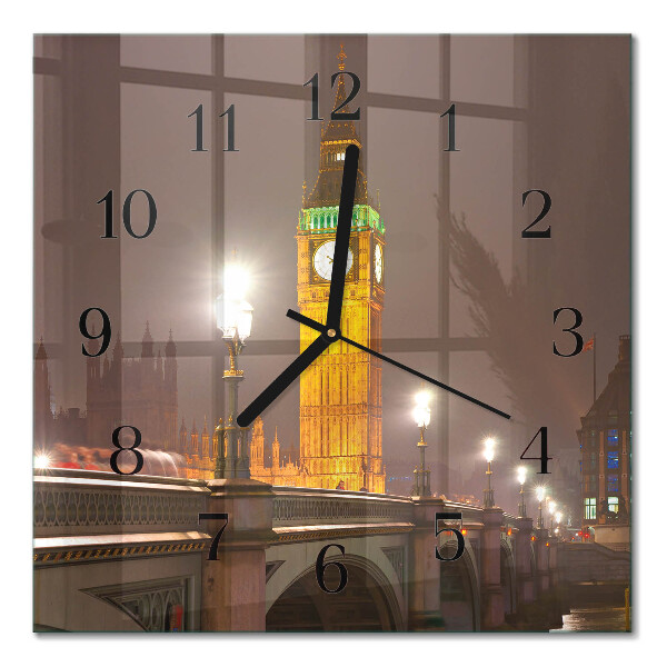 Väggklocka fyrkantig Big Ben