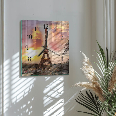Glasklocka fyrkant Eiffeltornet i Paris