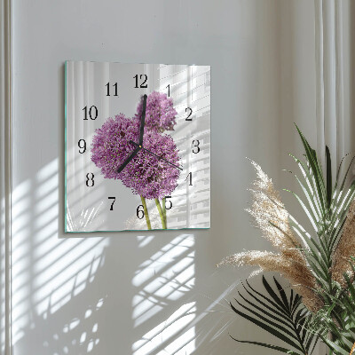 Glasklocka fyrkant Blomma