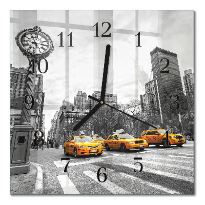 Glasklocka fyrkant Taxi