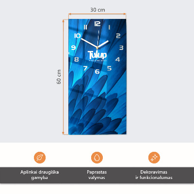 Vertikal klocka i glas Vinframställningens natur