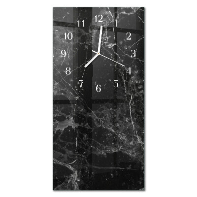 Vertikal klocka i glas Grafit