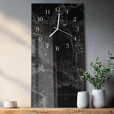 Vertikal klocka i glas Grafit