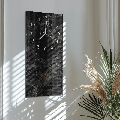 Vertikal klocka i glas Grafit