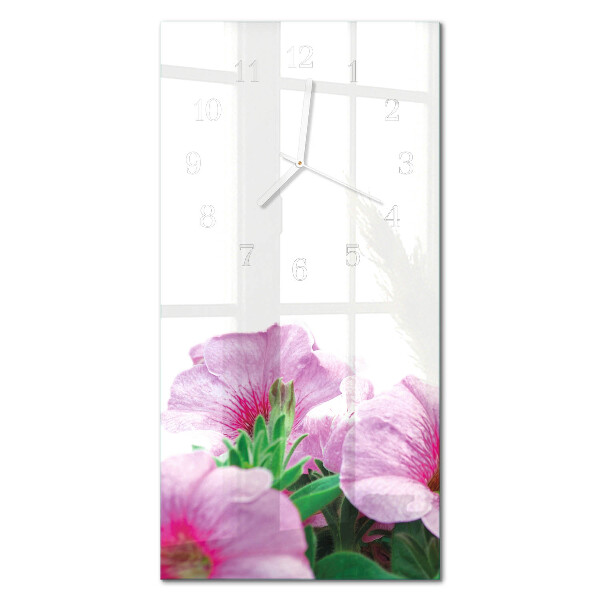 Vertikal klocka i glas Gullblommor